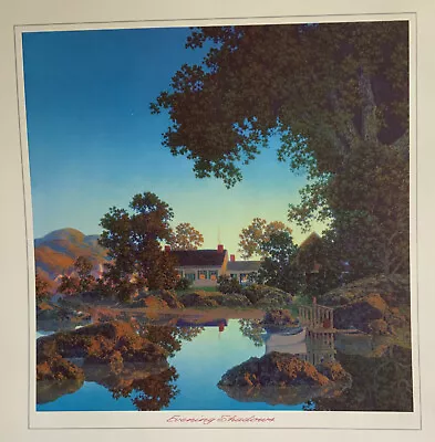 Maxfield Parrish “Evening Shadows” Orign’l B&B Calendar Print 9 1/2”x9 1/2” 1956 • $65