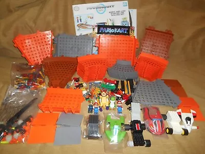 Huge Lot Mario Kart Knex Wii Set Tracks Figures Cars Bowser MORE • $44.95