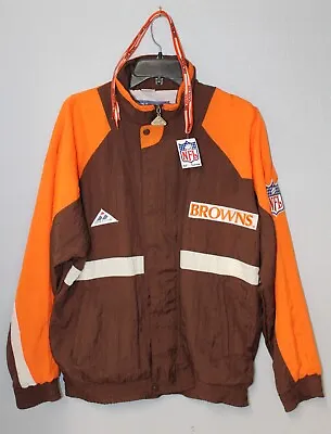 NEW Vintage 90s NFL Apex One Cleveland Browns Full Zip Coat Jacket MEDIUM NWOT • $49.99