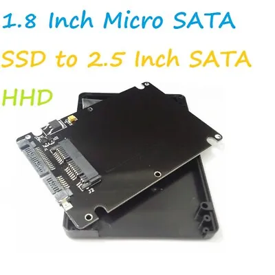 £4.99 • Buy 1.8'' Micro SATA SSD To 2.5  SATA HDD Converter Adapter Card Enclosure Case