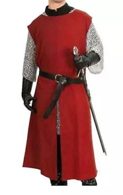 Medieval Knight Viking Long Surcoat Tunic Costume 100%cotton Fabric Wonderfull • $69