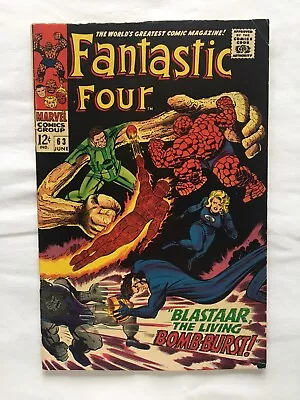 Fantastic Four #63 (Jun 1967 Marvel) Blastaar Sandman In-Humans • $15