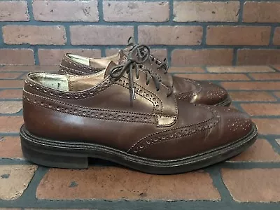 J. Crew Reed Leather Wing Tips Oxford Brown Size 10 • $71.14