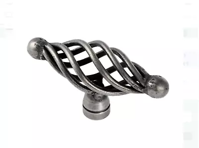T Shaped Antique Pewter Handles Cage Style Kitchen Drawer Cupboard Door Cabinet  • £3.95