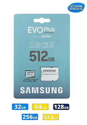 Samsung EVO+ Micro SD Card Memory Card 32GB 64GB 128GB 256GB 512GB Lot • $11.49