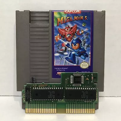 Nintendo NES Mega Man 5 Video Game Cartridge Authentic And Fully Tested • $109.99