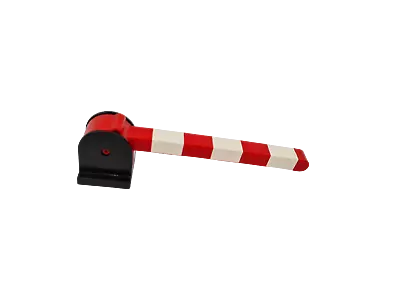 Lego® Duplo TRAIN Crossing Gate Crossbar With Red Stripes Pattern BLACK • $6.55