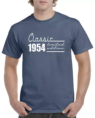 Mens 70th Birthday Gifts For Him T Shirt 70th Present 70 Years Old Born In 1954 • $16.02