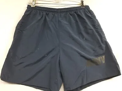 US NAVY Shorts Mens Lining Medium Blue Gym Training Running Military Distressed • $9.85