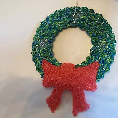 Vintage Melted Plastic Popcorn Christmas Wreaths • $20