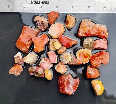 Rough Mexican Fire Opal Parcel 403 Grams Uncut Fire Opal For Jewelry Or Cabbing • $289