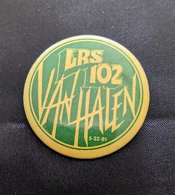 Vintage Van Halen Button Pin • $23