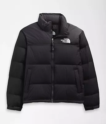 The North Face Men's 1996 Retro Nuptse 700 Down Puffer Jacket Black/White/Blue • $143.80