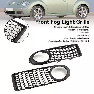 Front Bumper Fog Light Grille Fit VW Volkswagen Beetle & Beetle Convertible US • $45.89