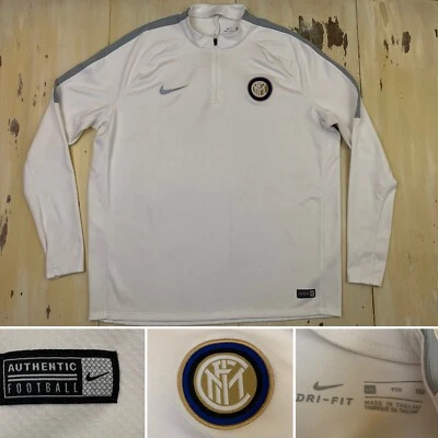 $41.22 • Buy INTER MILAN 2016-17 Nike Dri-Fit Soccer Football 1/4 Zip Track Jacket, Mens 2XL
