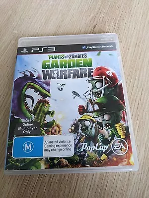 Plants Vs Zombies Garden Warfare Sony Playstation 3 PS3 No Manual PAL • $10.90