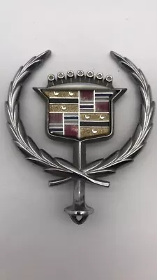 CADILLAC Hood Ornament Chrome Emblem Eldorado Fleetwood Deville Vintage • $24.99