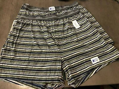 Vintage Hanes Boxer Shorts NOS 90s Cotton Poly NWT SEW MUCH COMFORT  RARE HTF L • $33.99