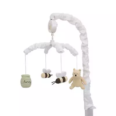 Winnie The Pooh Classic Pooh Musical Mobile With Hunny Pot And Bees Ivory Sage • $38.99