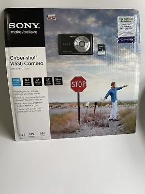 Sony Cyber-shot DSC-W530 Digital Camera (Black) 14.1MP NEW Sealed Store Display • $130