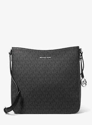 Michael Kors Jet Set Travel Large MK Signature Logo Messenger Bag - Black • $64.99