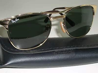 Vintage B&l Ray-ban Usa W0386 Gep G15 Signet Horn-rimmed Aviator Sunglasses Mint • $359.99