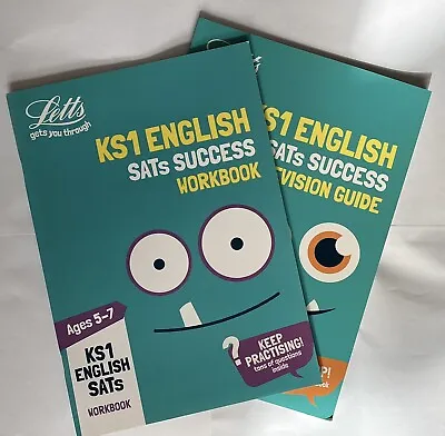 £5 • Buy Letts KS1 English SATs Success Ages 5-7. 2 Books: Workbook, Revision Guide