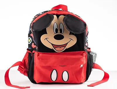 Mickey Mouse Happy Face 3D Ears 12  Toddler Backpack  • $10.27