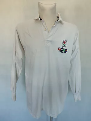 England Grand Slam 1991 Oxford Cotton Rugby Shirt Jersey Size XL 46 • £107.99