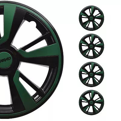 14  Wheel Covers Hubcaps Fits VW Green Black Gloss • $99.90