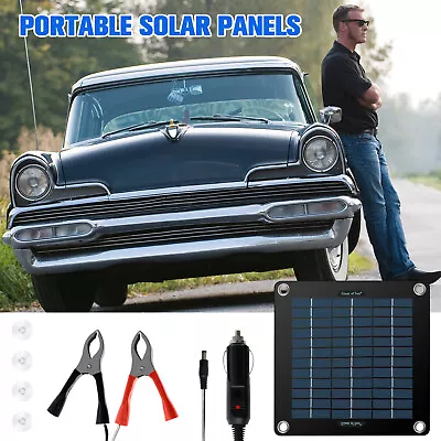 10W Solar Panel Kit 12V Waterproof Solar Trickle Charger Portable Solar SuBnn] • £17.80