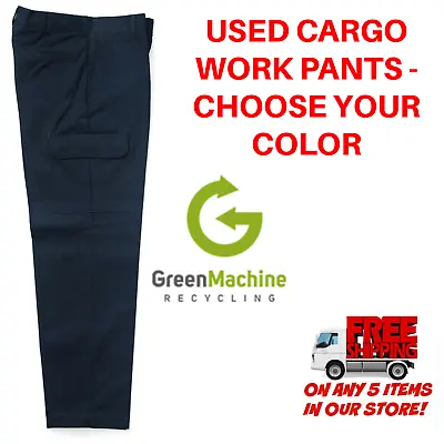 Used Uniform Work Pants Cargo Cintas Redkap Unifirst G&K Dickies Etc • $9.99