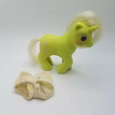 Hasbro G1 My Little Pony Baby Frosting Unicorn Pony Beddy-Bye-Eyes W/ Underwear • $14.10