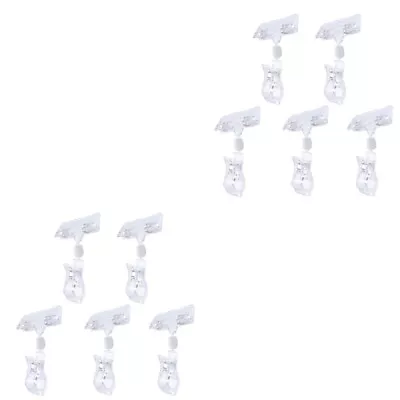 £9.51 • Buy 10 Pcs Retail Tag Brackets For Shelves Clips Retail Sign Holder