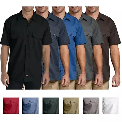 Dickies Men's 1574 Short Sleeve Casual Original Fit Button Up Work Shirt • $32.88