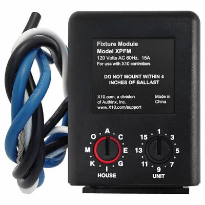 X10 PRO XPFM Inline Fluorescent / Appliance Switch Module Same As Leviton 6375  • $26.99