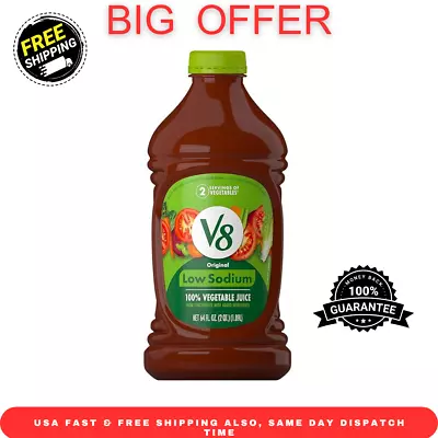 V8 Low Sodium Original 100% Vegetable Juice 64 Fl Oz Bottle • $6.78