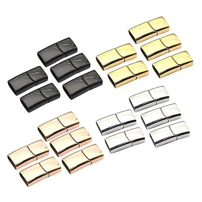 5 Pieces Magnetic Stainless Steel Clasps Bracelet Closures Jewelry • £7.60