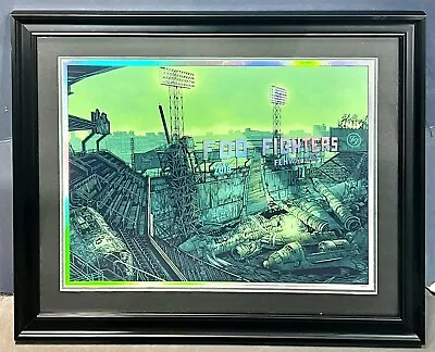 $499.99 • Buy Foo Fighters Concert Poster Fenway Park 7/21/2018 Metallic Artwork Framed LE /50