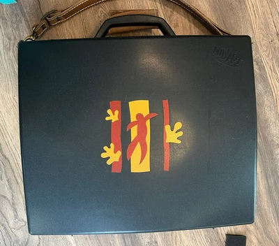$48.84 • Buy Vtg NID'ART Art Black Hard Shell Carrying Case Artist Supply Case + Brushes