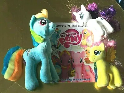 My Little Pony Ultimate Factivity Collection Book DK + Soft Plush Pony X 3 • £13