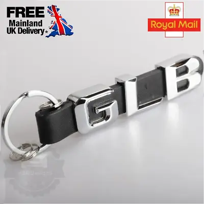 Mercedes Benz Glb Class Keyring High Quality Leather Chrome Amg *uk Seller* • $12.43