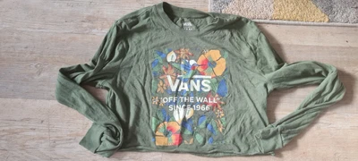 £3 • Buy Vans X-Small Long Sleeve Crop Top