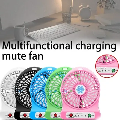 $10.72 • Buy Portable Mini Hand Held Desk Table LED Light Fan Cooling Cooler USB A