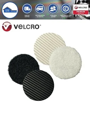 £39.58 • Buy Genuine VELCRO® PS14 White/Black Self Adhesive Coins Dots Stick On Various Sizes