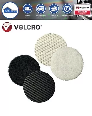 Genuine VELCRO® PS14 White/Black Self Adhesive Coins Dots Stick On Various Sizes • £39.89