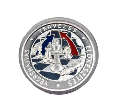 Tervezes Vegrehajtas Elokeszites Chess Game Coin Honvéd Vezérkar Budapest 1 3/4  • $50