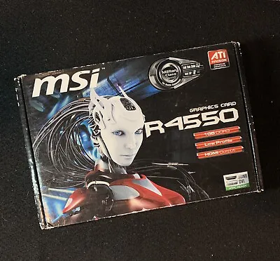 MSI R4550 MD1GH R4550-MD1GH 1GB PCI Express 2.0 X16 2560 X 1600 600 MHz SEALED • $59.99