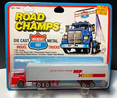 Road Champs Interstate Fleet Motor Freight Express MFX Semi Truck HO Scale • $17.98