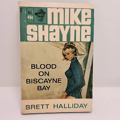 Mike Shayne Mysteries Blood On Biscayne Bay ~ By Brett Halliday (1966 Dell) Vtg • $12.99